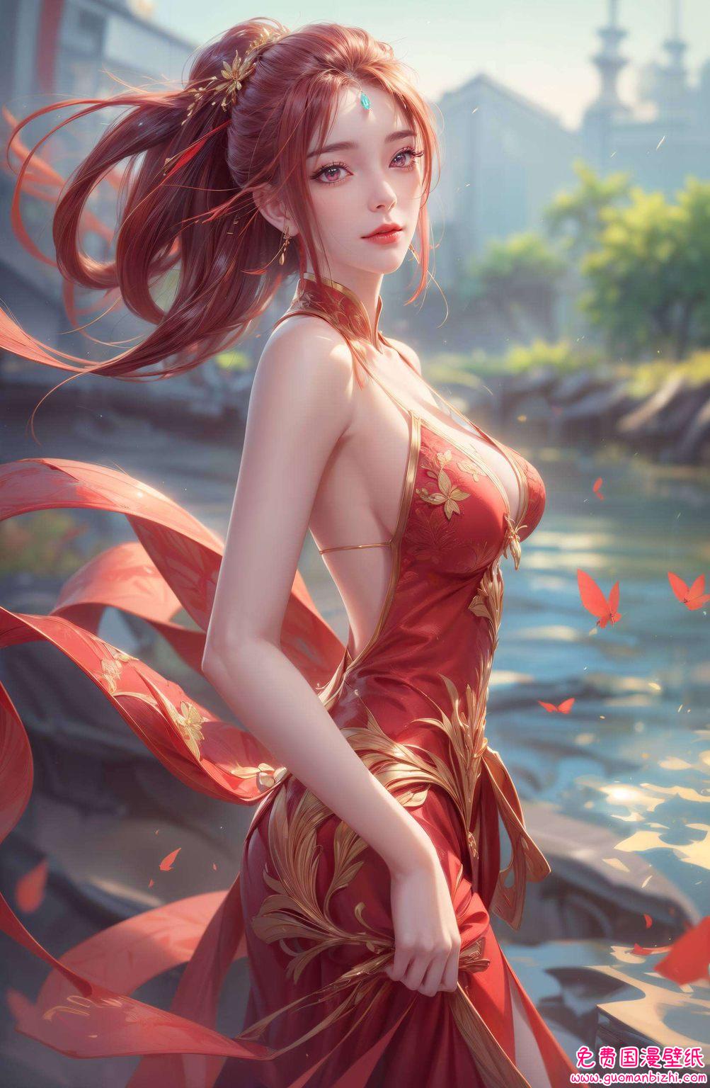 她不仅是壁纸界的宠儿在绚丽多彩的二次元世界