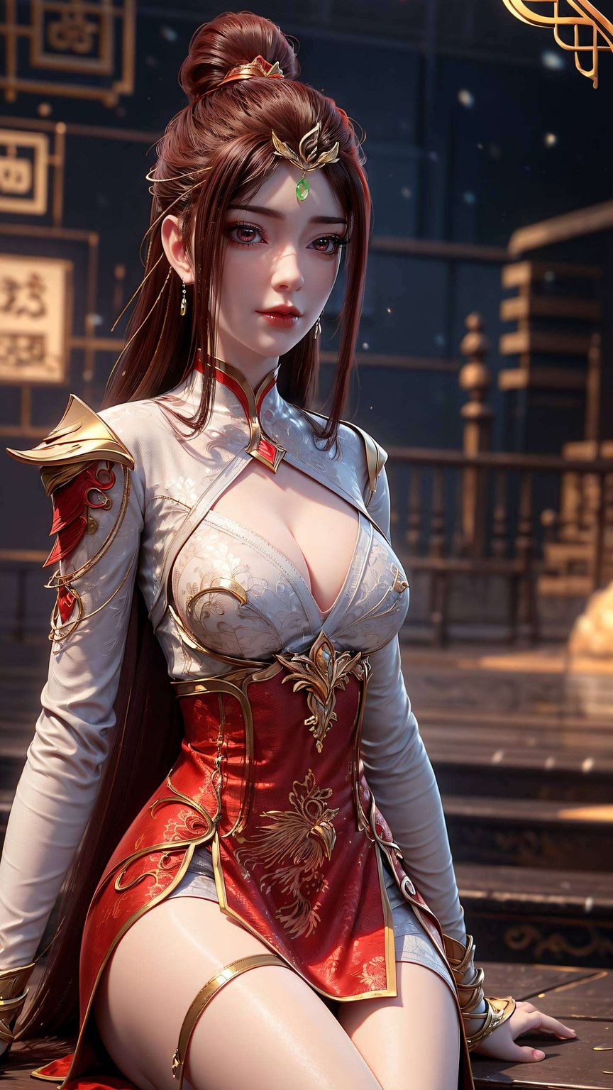 快来看看这位国漫界的女神大人——红凰！她不仅美得让人心动你的手机也要穿上她的华丽外衣啦！🎉👸