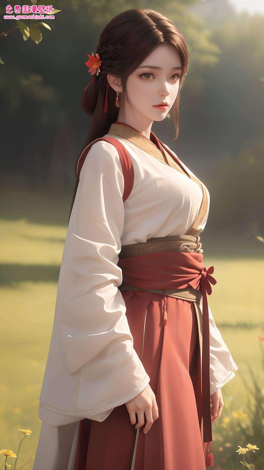 不仅是国漫美女的代表成为了AIGC壁纸的璀璨明珠