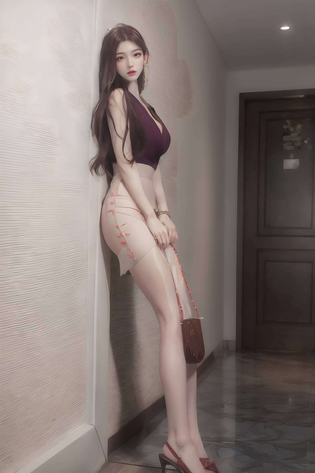 这款火灵儿手机壁纸超清版还是飘逸的长发