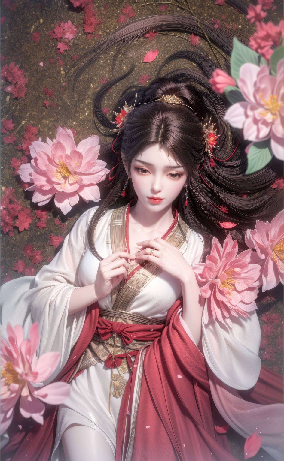 为你的电脑桌面带来一场视觉盛宴细腻的笔触勾勒出她们的灵动与柔美