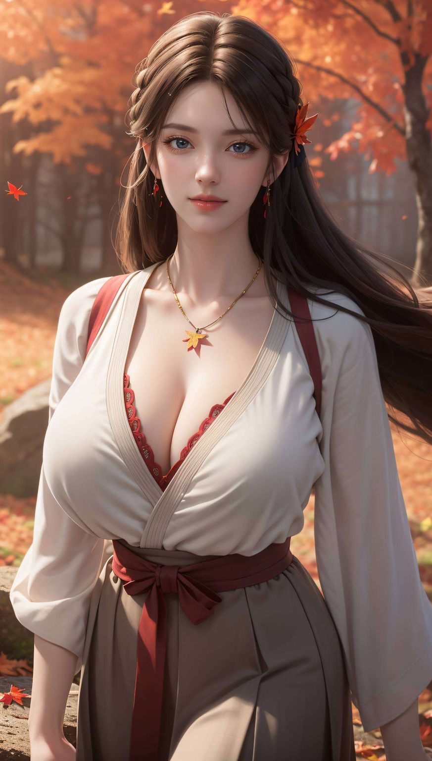 在这绚丽的数字画卷中让这火灵儿的壁纸