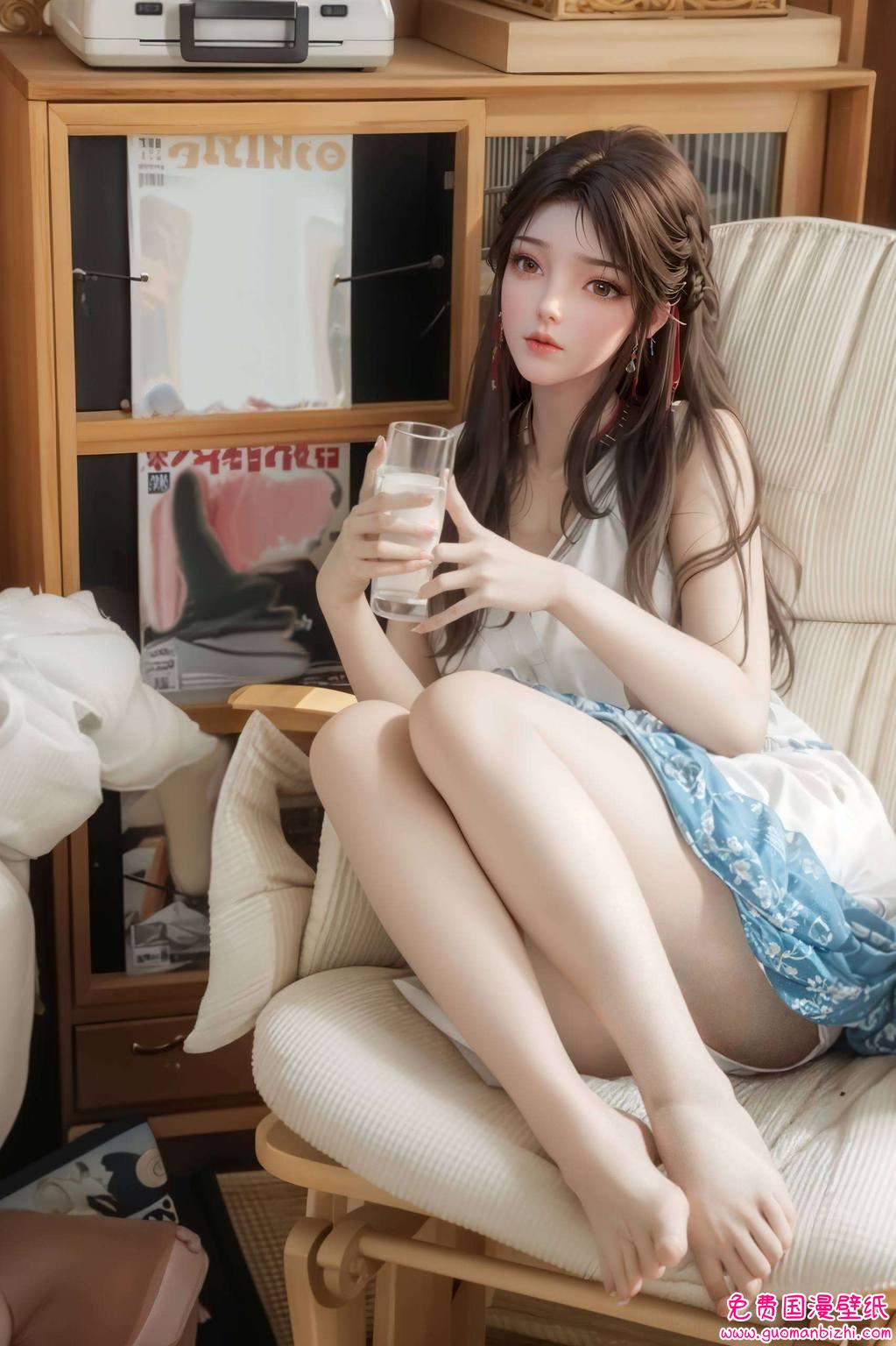 都像是在诉说着一个关于国漫女神的传说她的身影犹如一朵盛开的花
