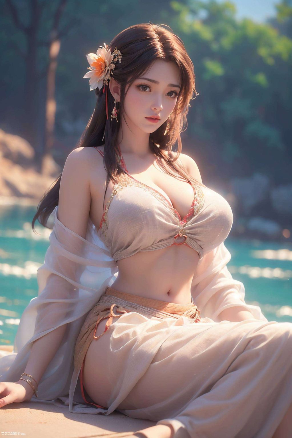 高清壁纸捕捉了她正脸的每一个细节为你的iPhone带来一抹不凡的玄幻风情