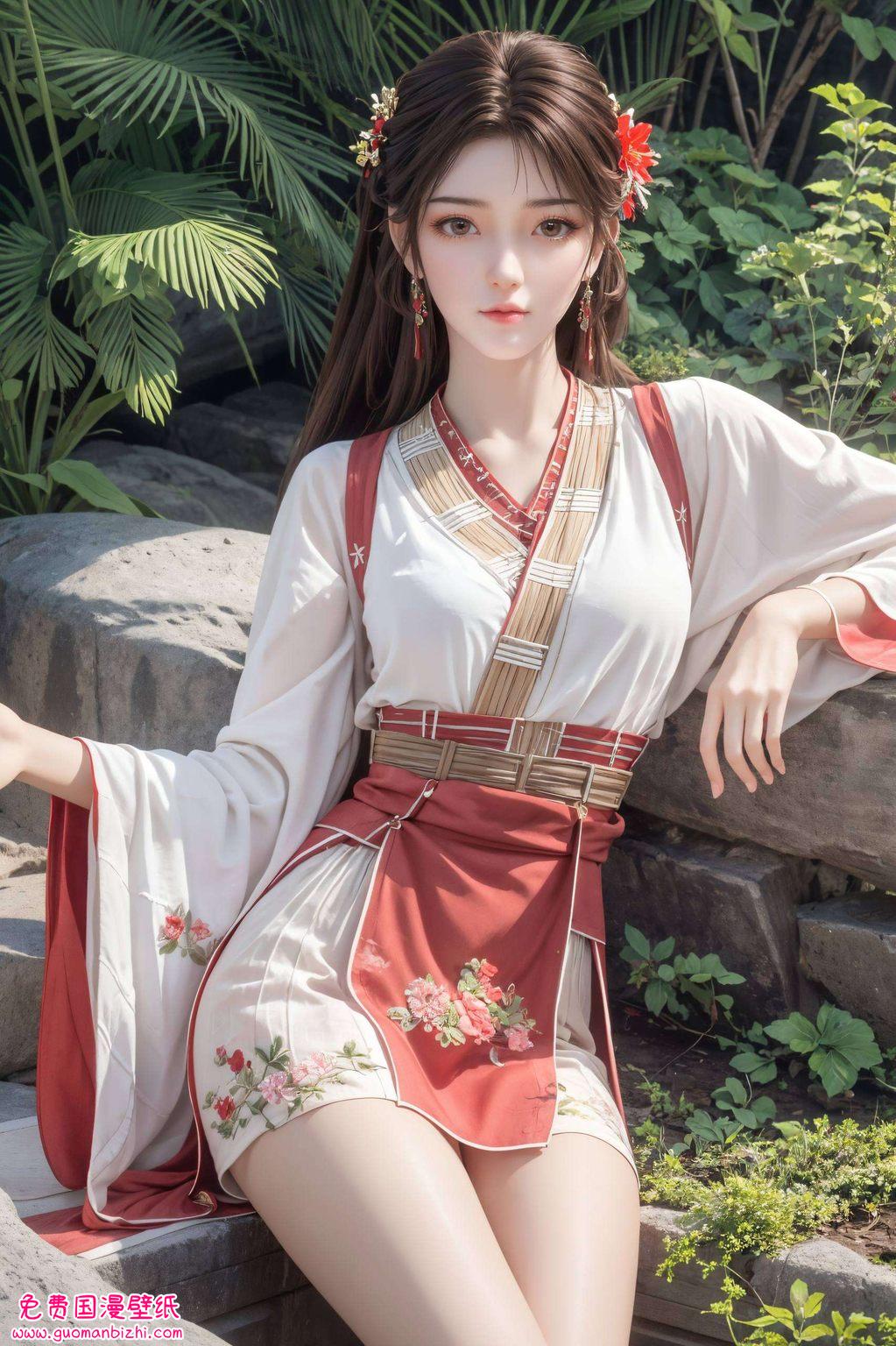 这位国漫中的女神在那静谧的夜晚