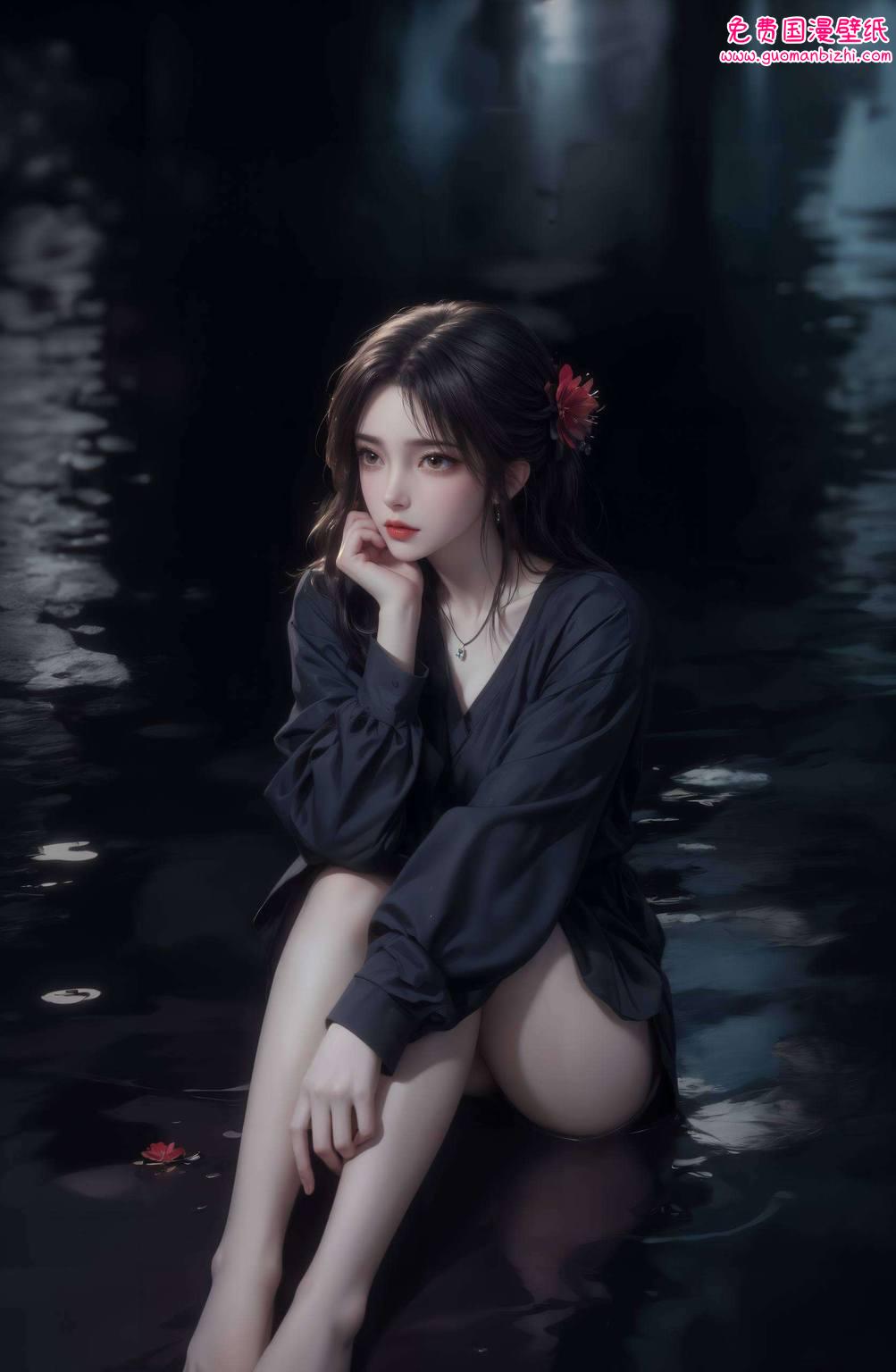 映照出完美世界的绚烂动漫美女的柔美