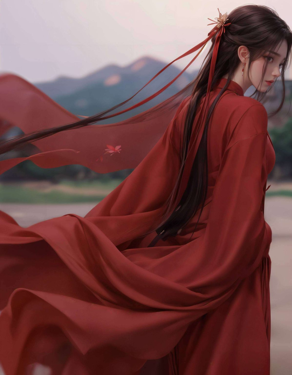 火灵儿的美在这绚丽的国漫世界里