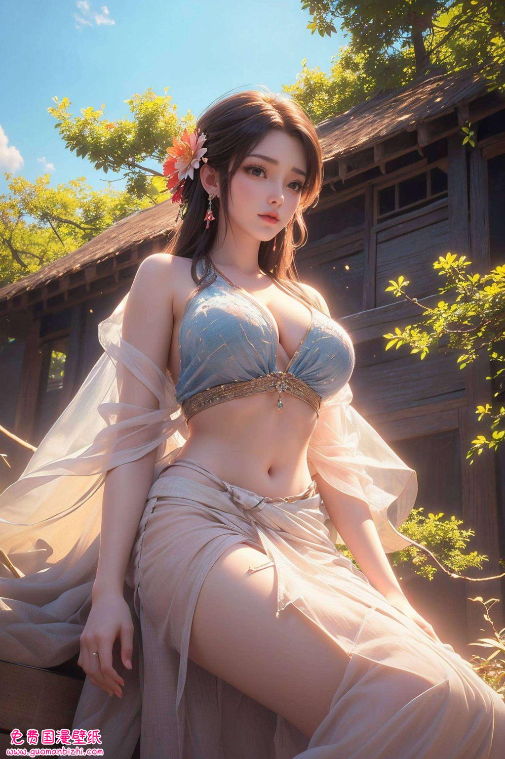 一款石昊火灵儿水墨壁纸都仿佛能感受到那份来自国漫世界的温暖与奇幻