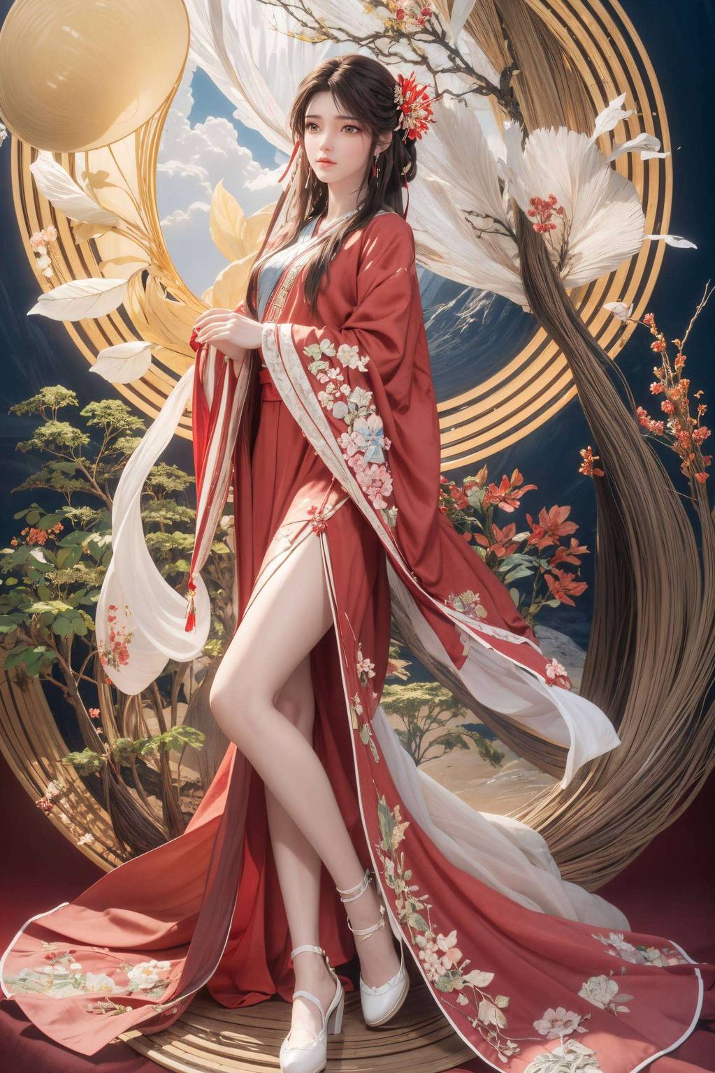 静静地铺展成一幅极简壁纸让人在玄幻的国度里