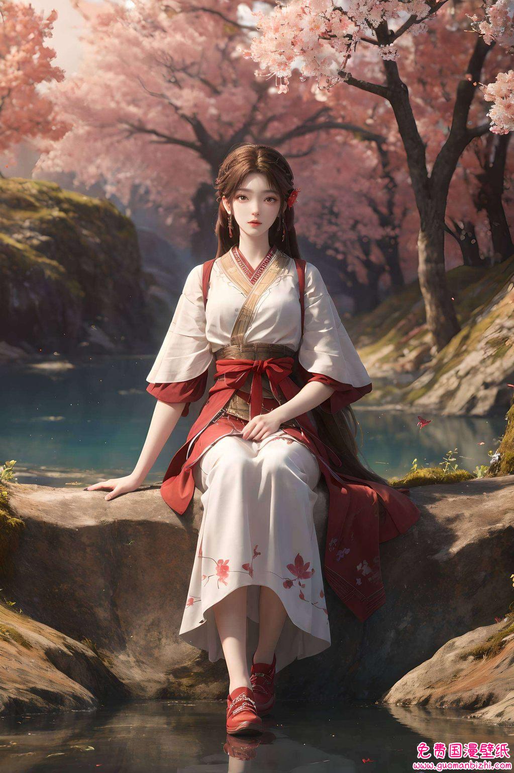 这款融合了国漫之美与AI图片精细技艺的壁纸将火灵儿的绝美风姿展现得淋漓尽致