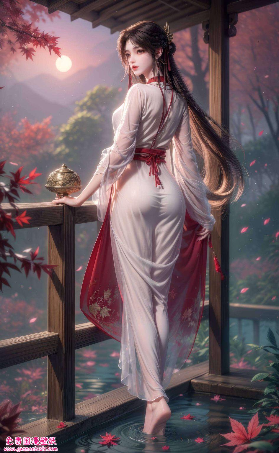 火灵儿翩翩起舞成为了无数动漫迷心中的电脑壁纸首选