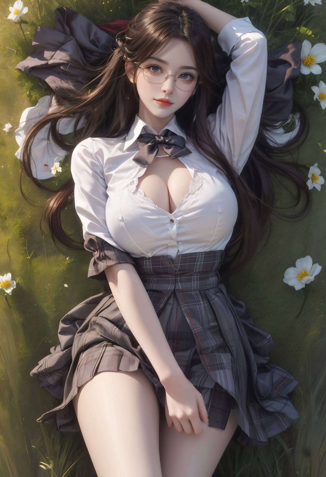 那些国漫美女的倩影在绚烂的动漫世界里