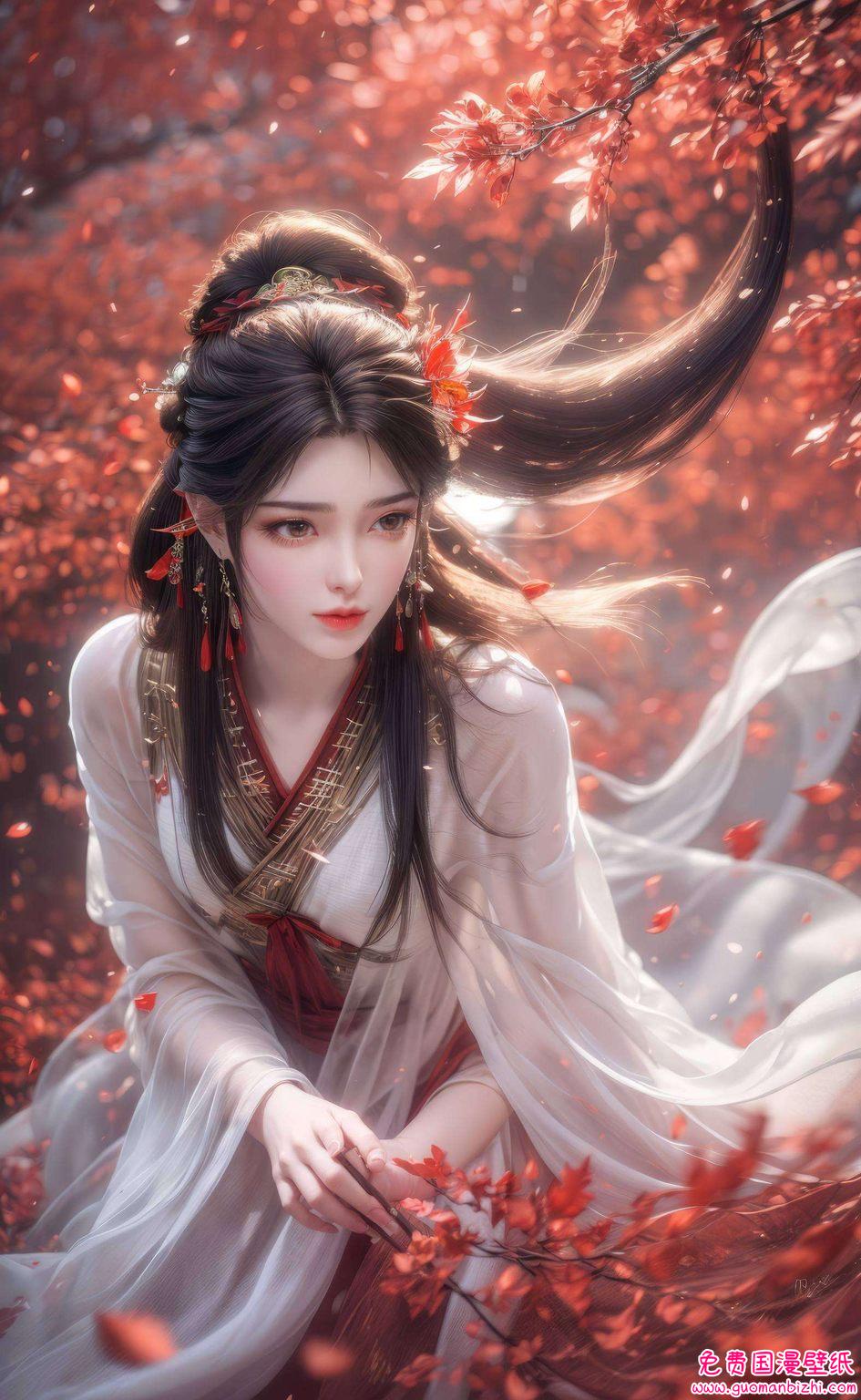 都犹如仙子般灵动飘逸她的身影在每一次动态壁纸的切换中