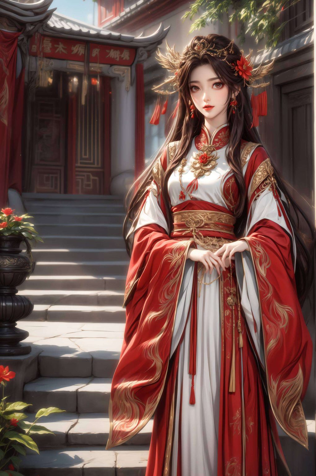 这位国漫美女仿佛藏着整个玄幻世界的秘密