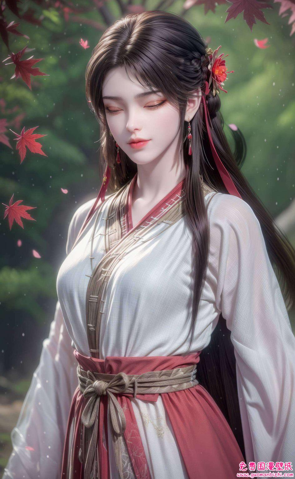 火灵儿的红衣在玄幻世界里猎猎作响完美地呈现在手机屏幕上