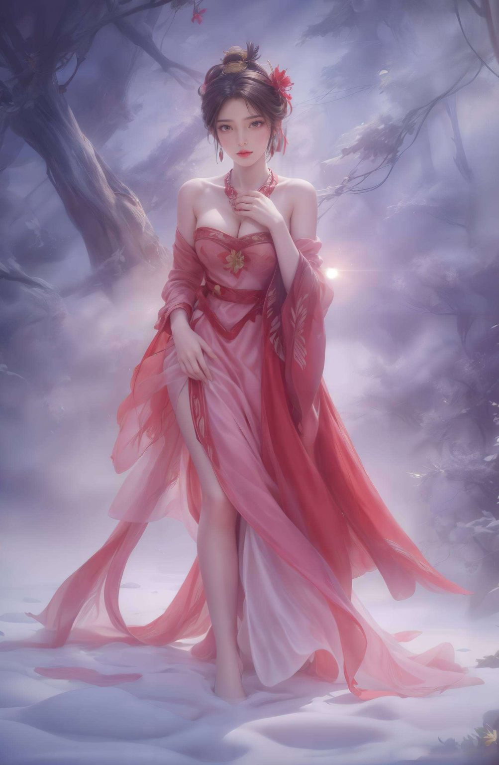 将国漫女神的清新脱俗与玄幻意境完美融合为你的电脑桌面增添一抹别样风情