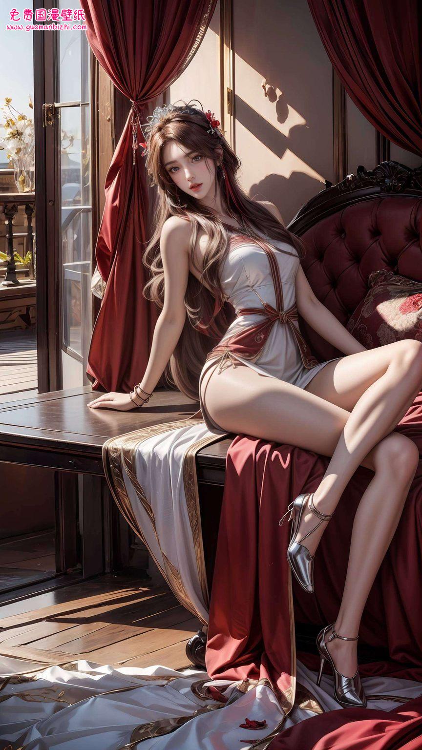 在绚丽的光影交织中是《完美世界》中的国漫女神