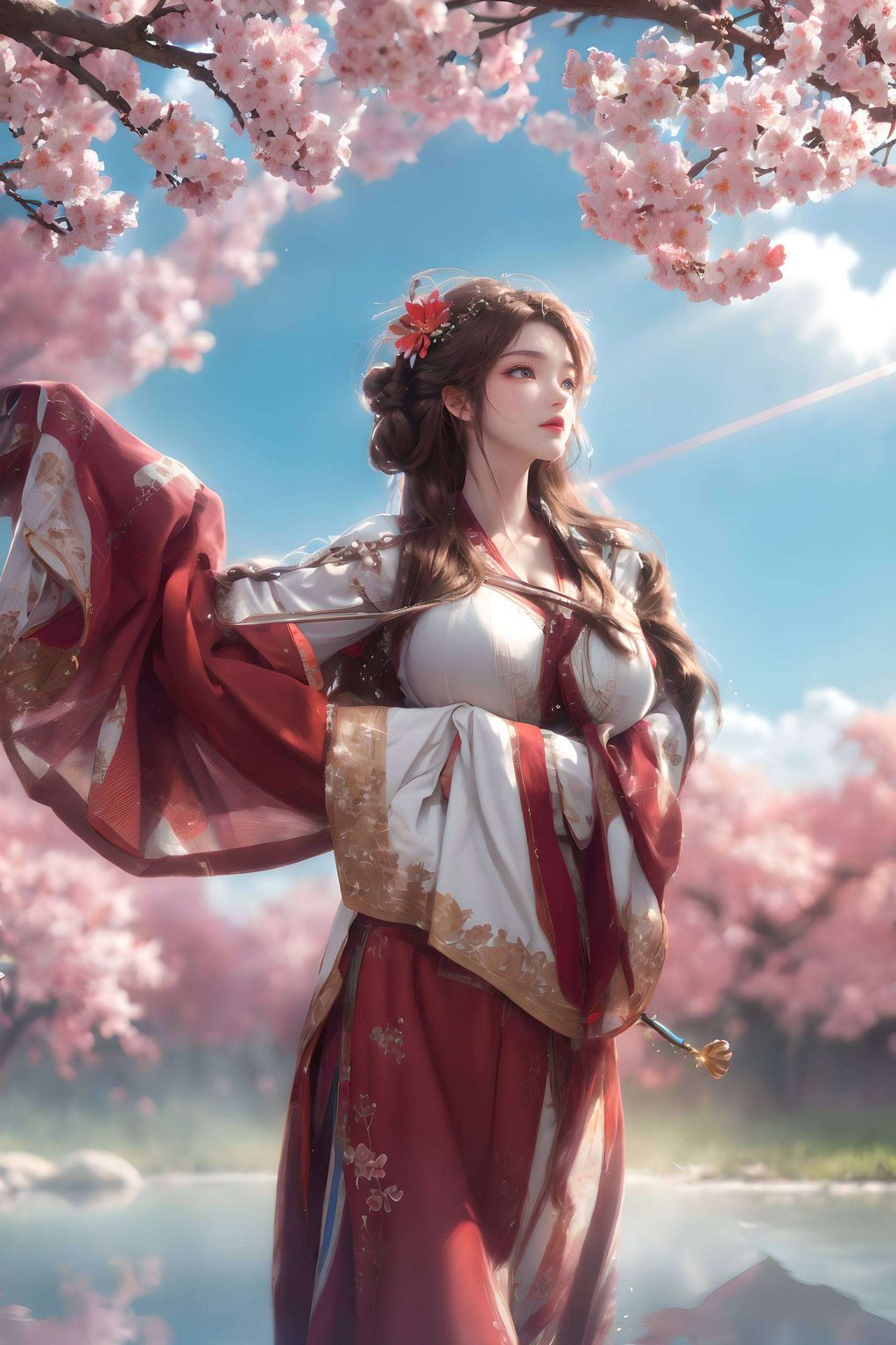 都是一幅动人的背影壁纸与温柔婉约的外表形成鲜明对比