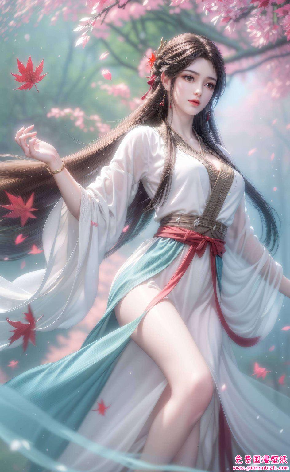 石昊追火灵儿的壁纸高清版来了国漫女神的灵动身影配上玄幻风满满的背景