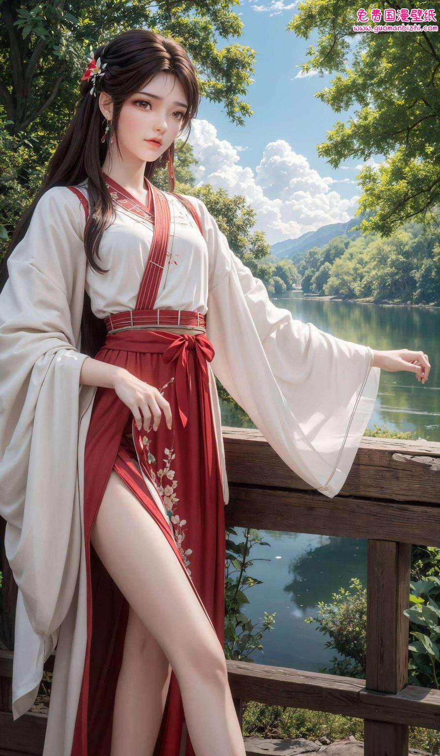 玄幻的意境便跃然屏上如同动漫美女中的典范