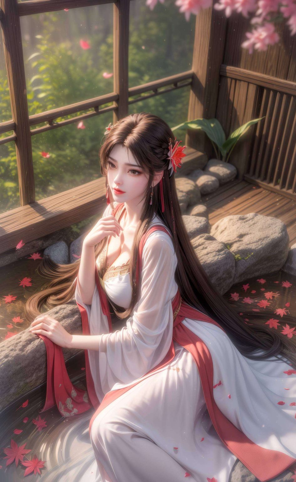 细腻的笔触将国漫女神的韵味展现得淋漓尽致