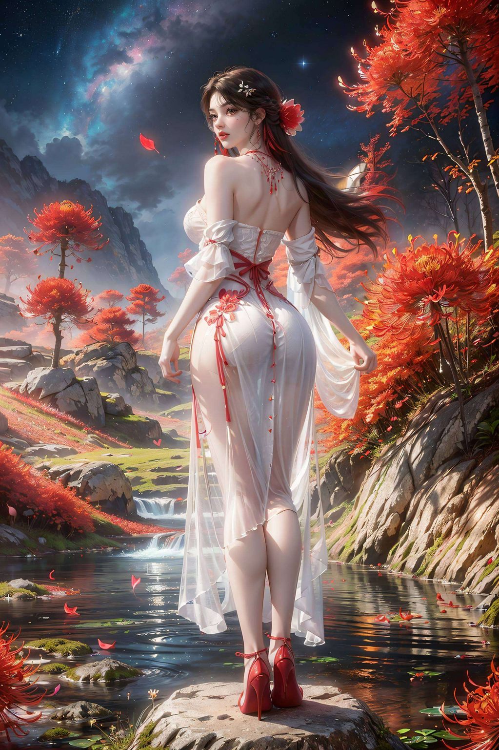 每一帧动画都透露着她的灵动与娇美身着火焰般的衣裳
