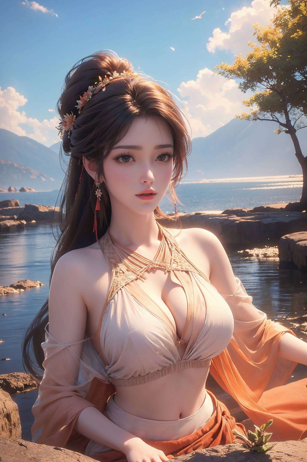 还有那一抹调皮的笑意真是让人心动不已呢!快来收藏这款国漫女神的绝美壁纸