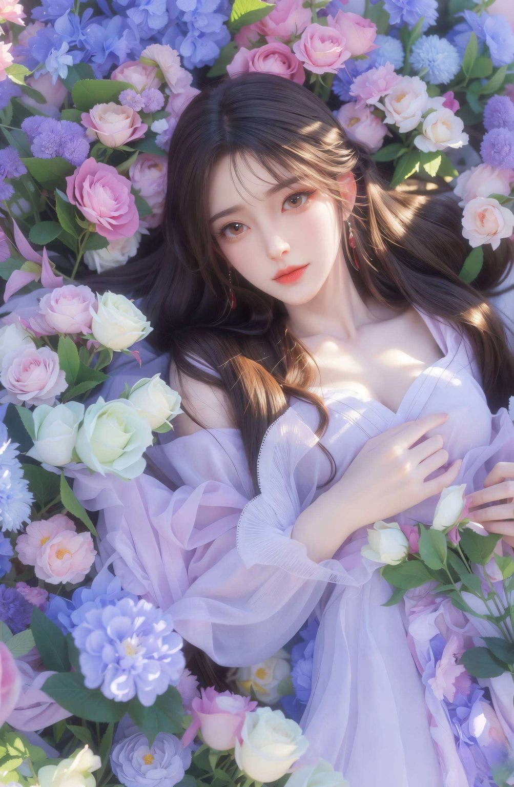在她的衬托下愈发璀璨夺目化作一幅幅精美的国漫壁纸