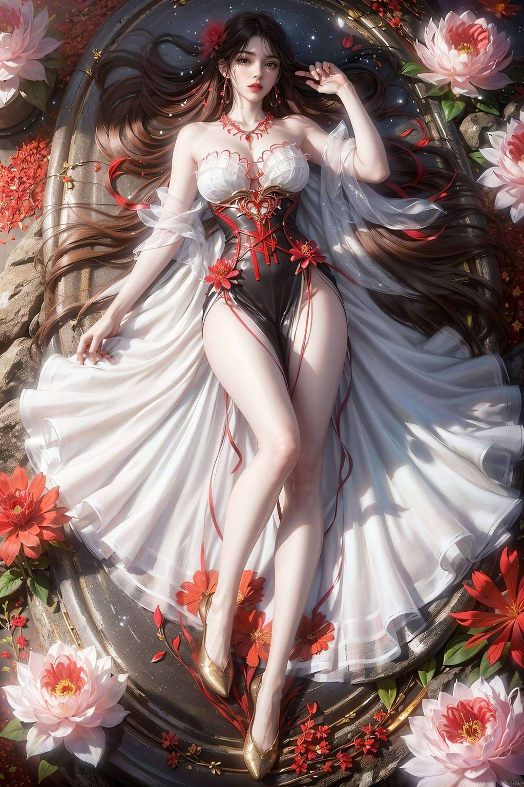 一位让人永远铭记的美女那飘逸的红衣