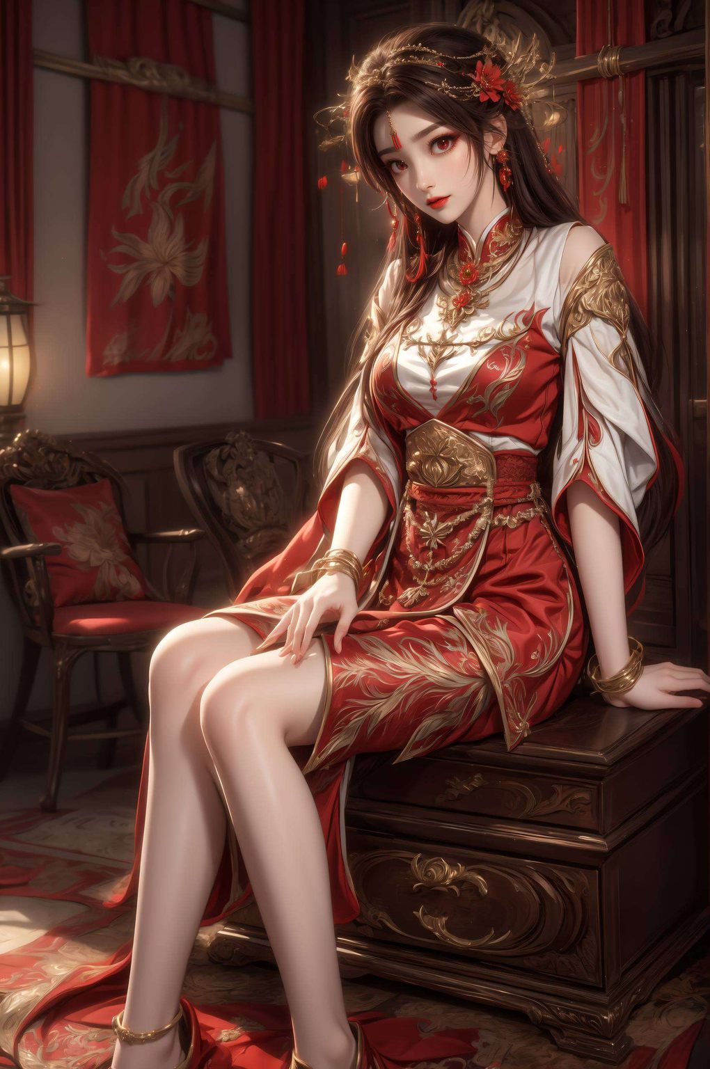 今天给大家带来一款超级养眼的国漫女神——火灵儿的动态高清壁纸！这位来自《完美世界》的小姐姐还有点小调皮哦！她的眼神中闪烁着智慧的光芒