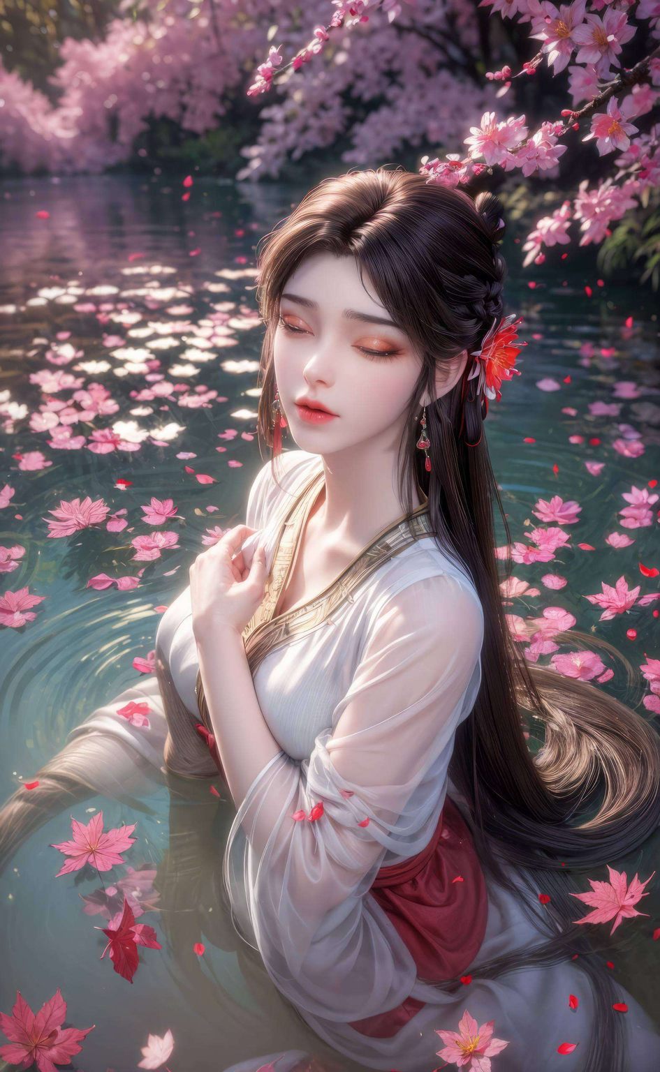 这位英勇的上界战士与火灵儿一同构成了壁纸上的绝美风景