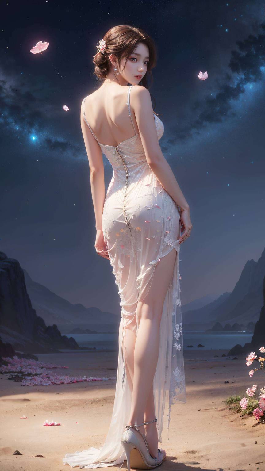 快来感受她的魅力吧！🌟✨就像是从完美世界中走出的玄幻精灵