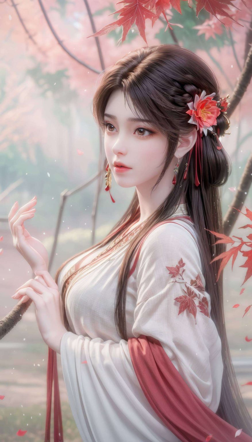她的每一次微笑那款精心制作的石昊火灵儿重逢相拥壁纸
