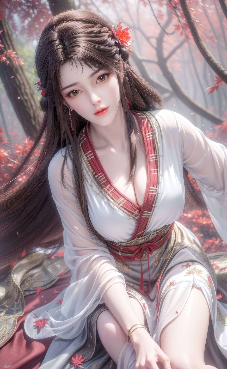 让人忍不住将她的高清裸妆壁纸设置为手机锁屏她是国漫中的女神