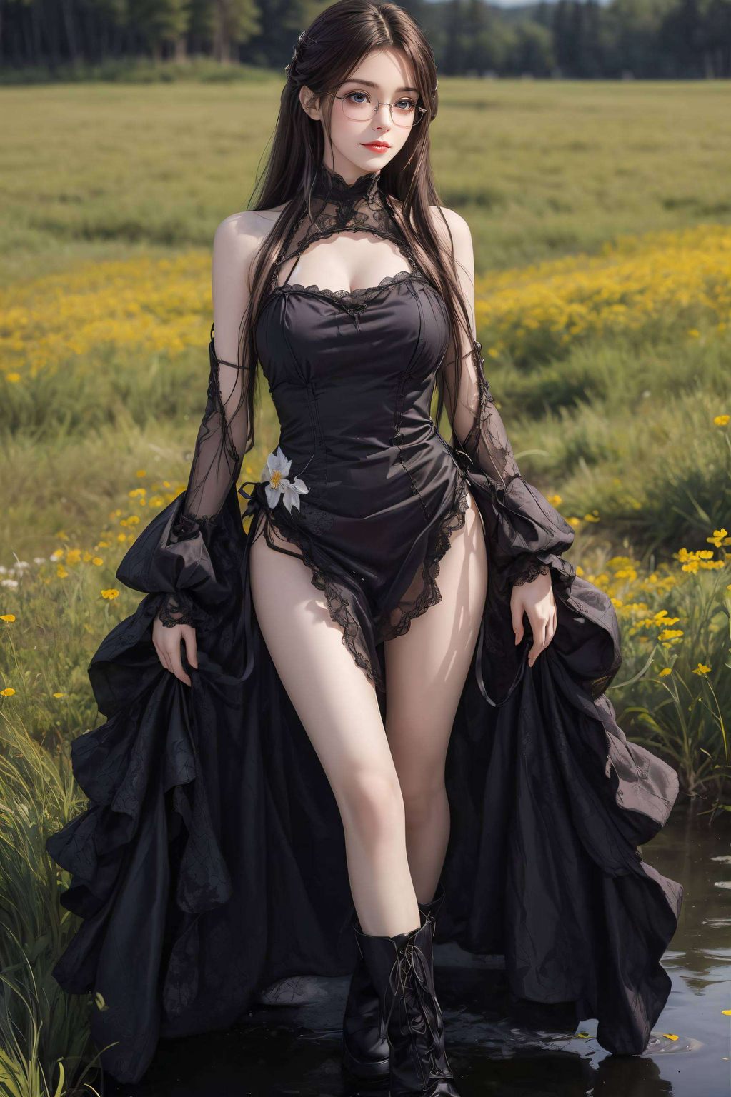 她那倩影如梦一窥此壁纸