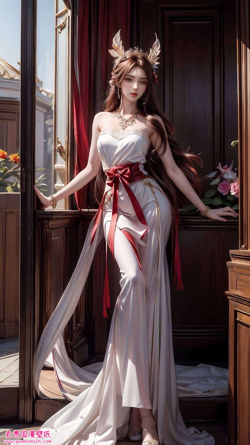 还有点小调皮哦！她的眼神里藏着无数秘密快来把这位国漫美女的壁纸收入你的电脑桌面