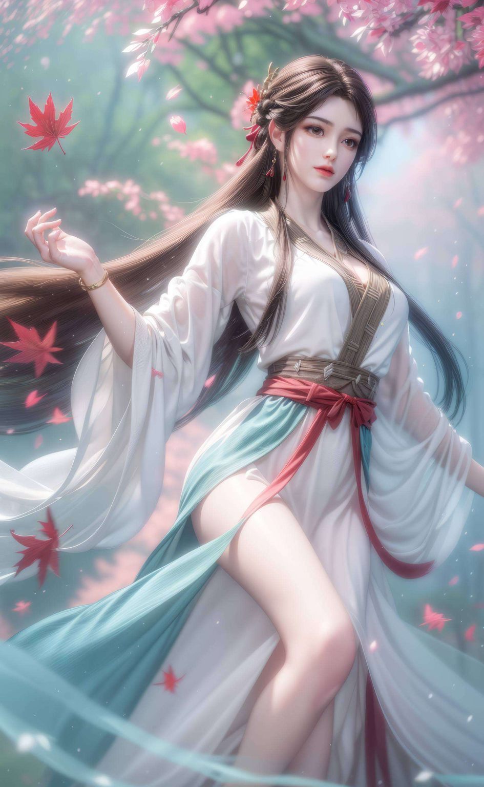 她的魅力如同玄幻故事中走出的美女