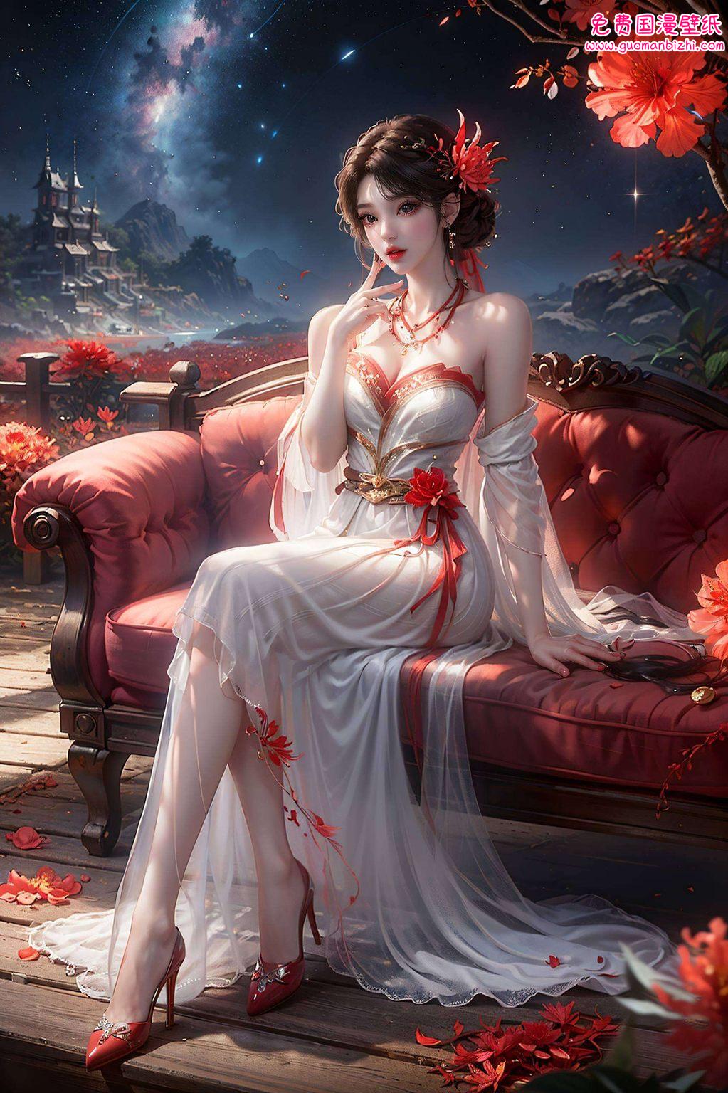乃是一幅融合了AI图片精细技艺与国漫魅力之火灵儿壁纸！火灵儿她那灵动如火的身影