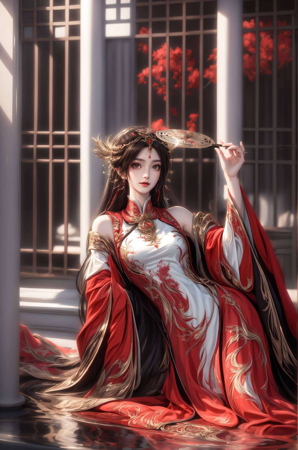 彰显着国漫美女的非凡魅力今日AI巧手打造