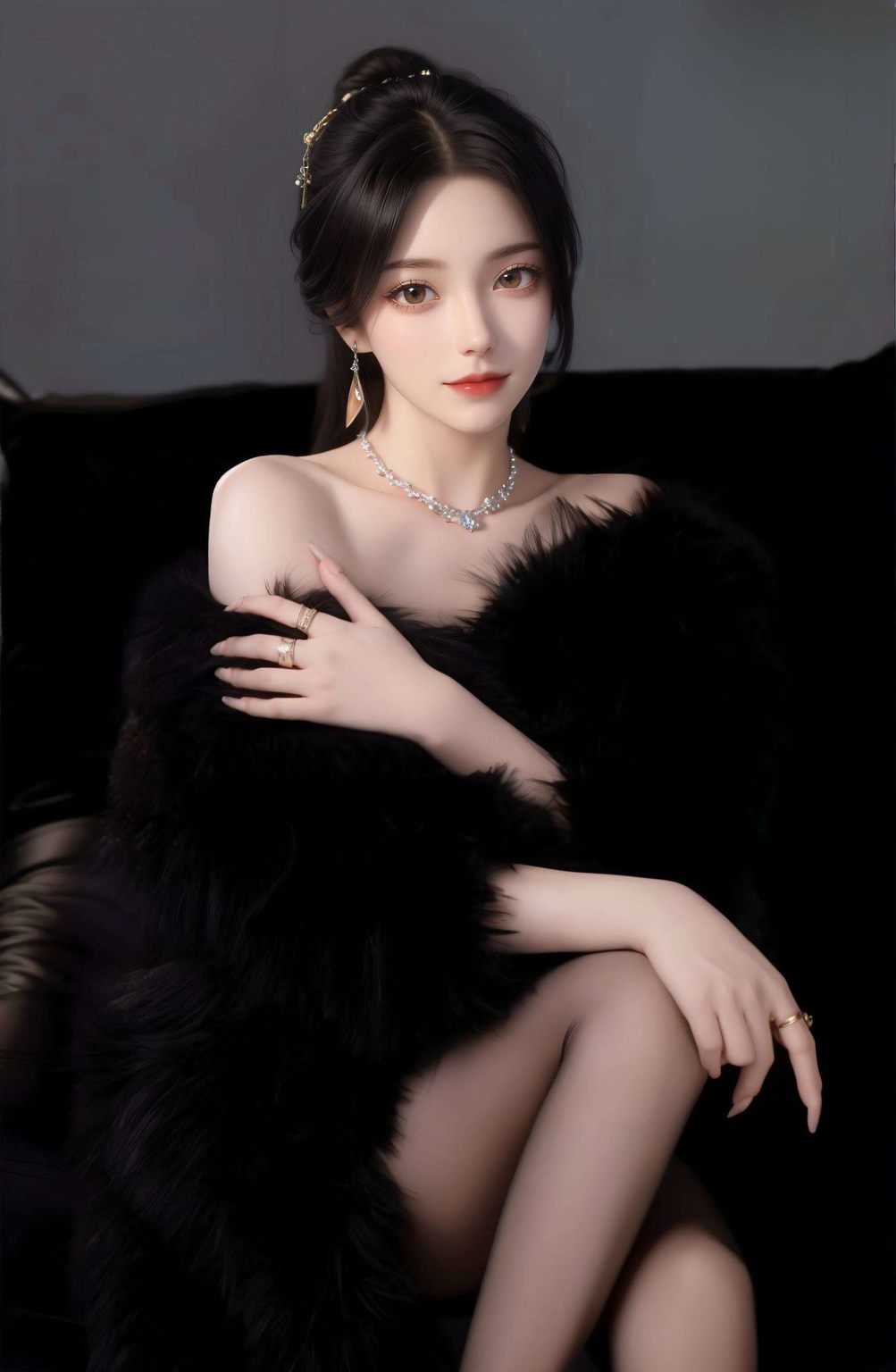 翠绿的柳叶轻舞她是国漫中的女神