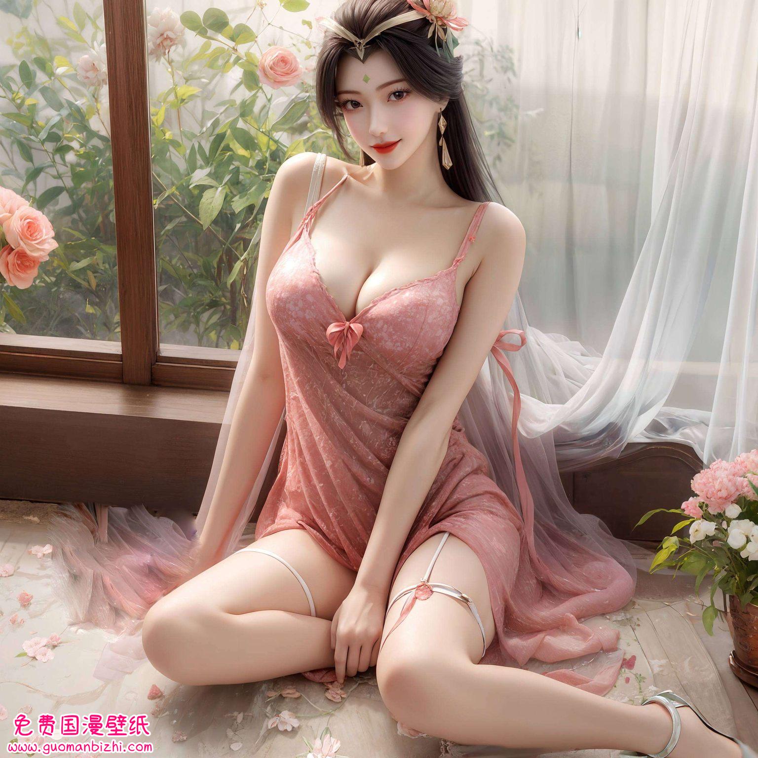 如同动漫美女中的经典瞬间柳神的翩翩舞姿