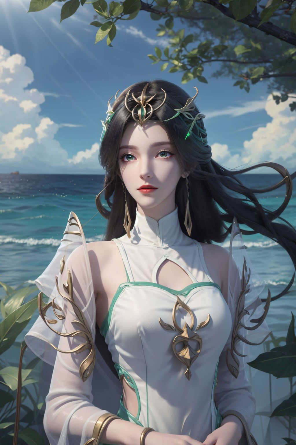 让你的每一次解锁都仿佛穿越到了一个充满奇幻的国度这款壁纸融合了国漫的精致笔触与玄幻的神秘色彩