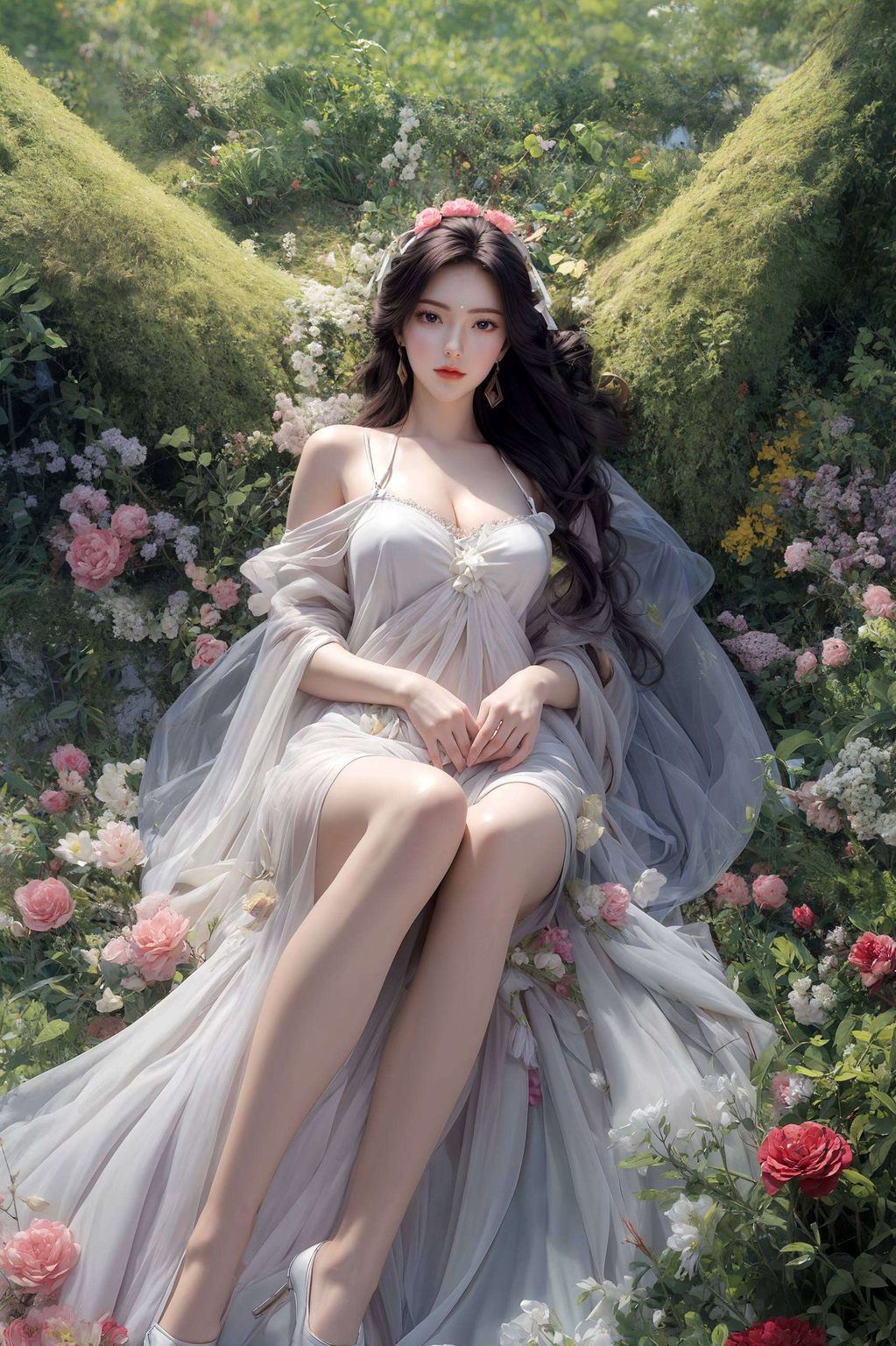 她的眼神深邃将国漫美女的韵味展现得淋漓尽致