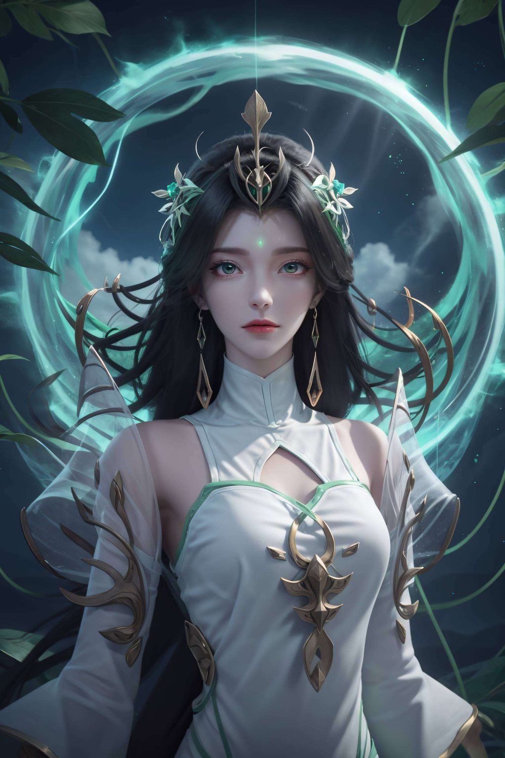 完美融合了玄幻色彩与唯美气息国漫女神的独特魅力