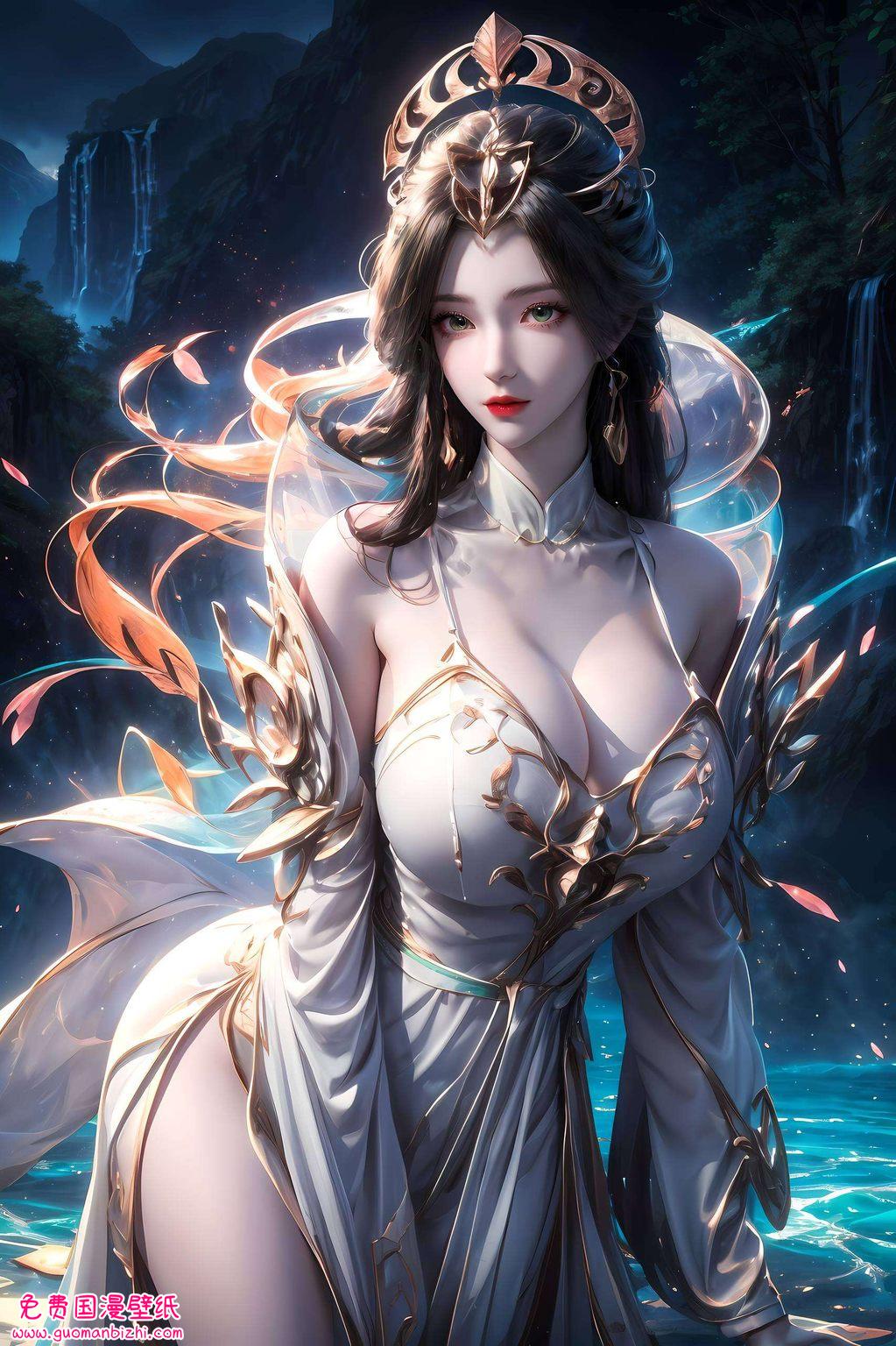 保准让您的手机瞬间变身玄幻仙境！这位国漫女神柳神今儿给您推荐一款绝美的绿色柳神壁纸