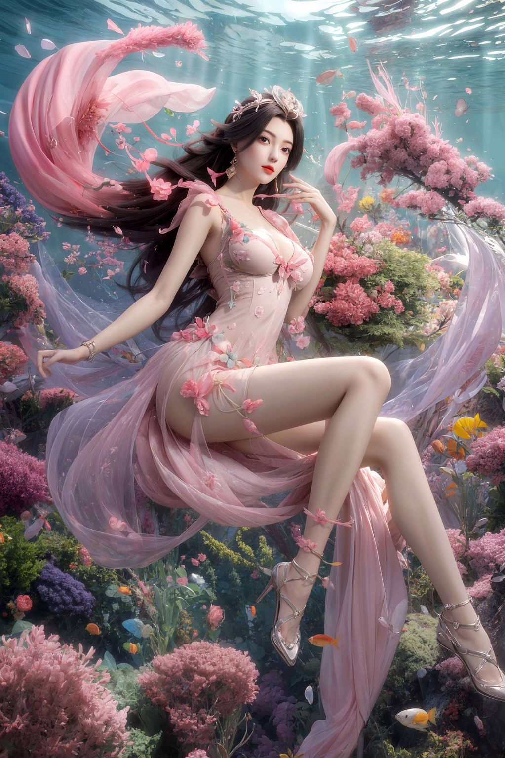 柳神的身影翩翩起舞她的每一次挥袖