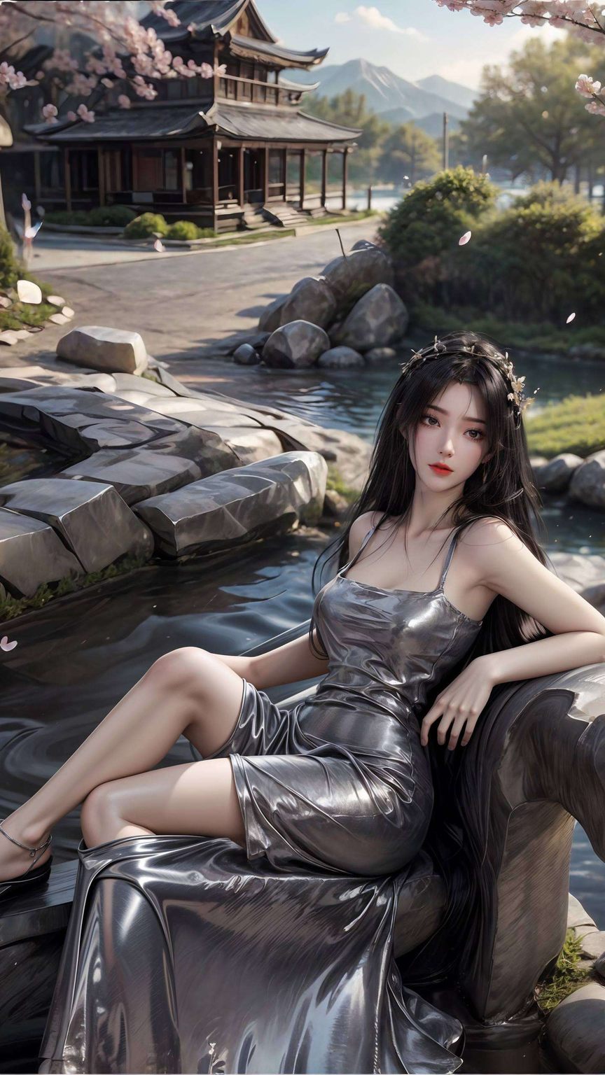 仿佛在说：“快来抱抱我吧！”搭配上苹果炫彩壁纸简直是国漫美女与科技的完美结合