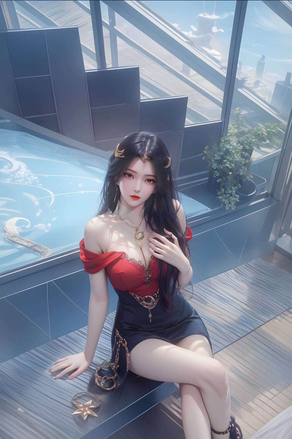 细腻的笔触描绘出她的轮廓她是国漫中的女神