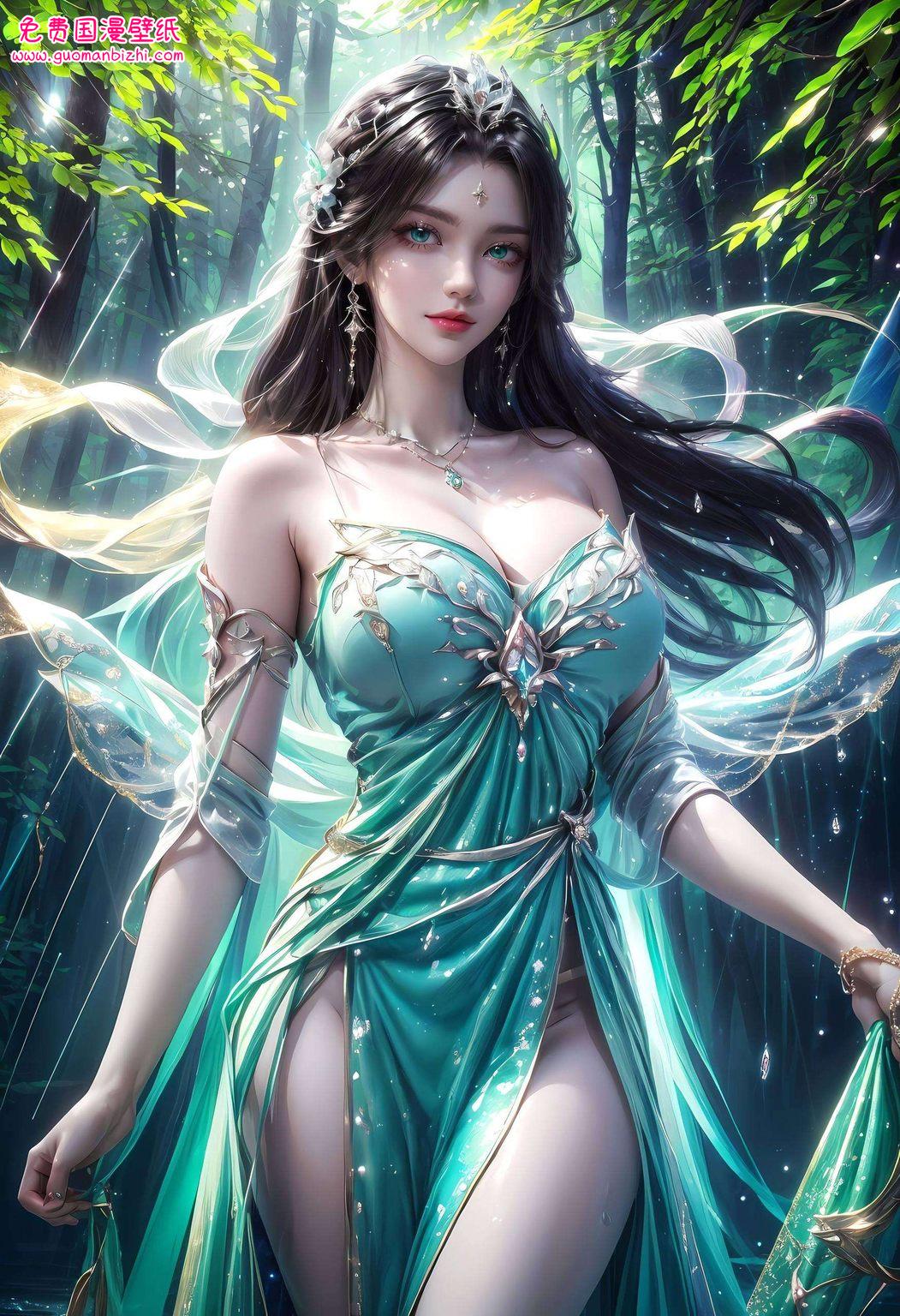 都仿佛能感受到她那宁静外表下的无尽智慧与力量也是国漫美女的代表
