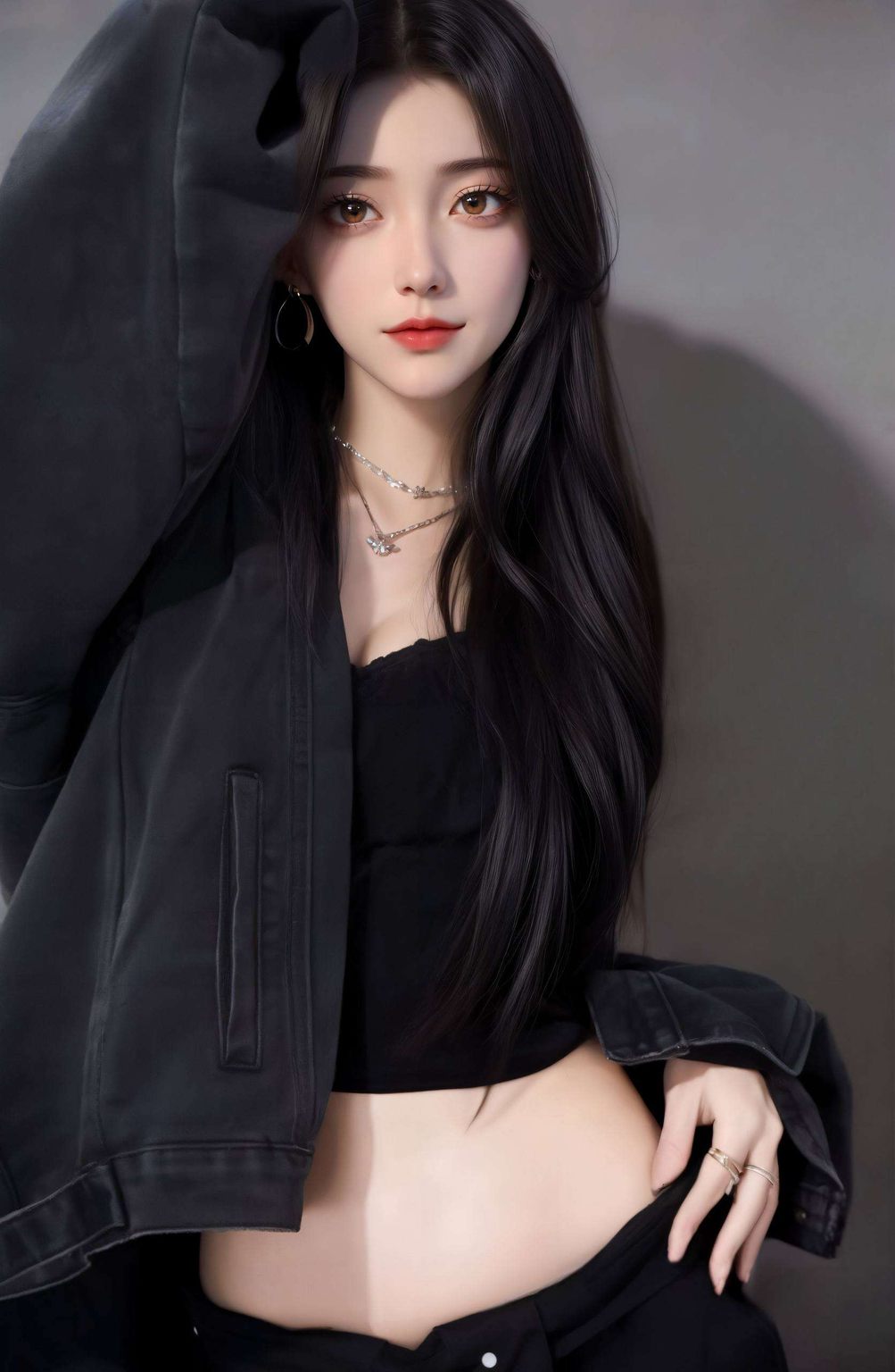 每一次凝视她的眼神深邃